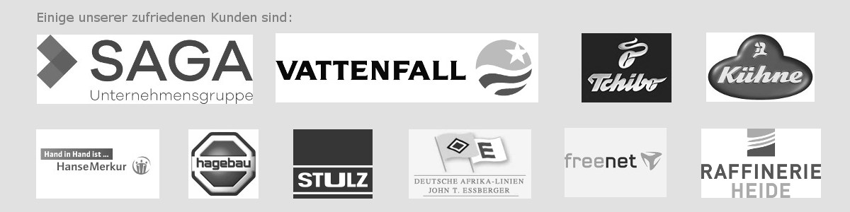 Übersicht der Referenzkunden der hansesoft GmbH
