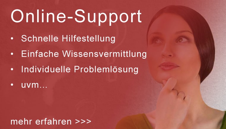 Online-Support von hansesoft, schnelle Hilfe und individuelle Hilfestellungen.